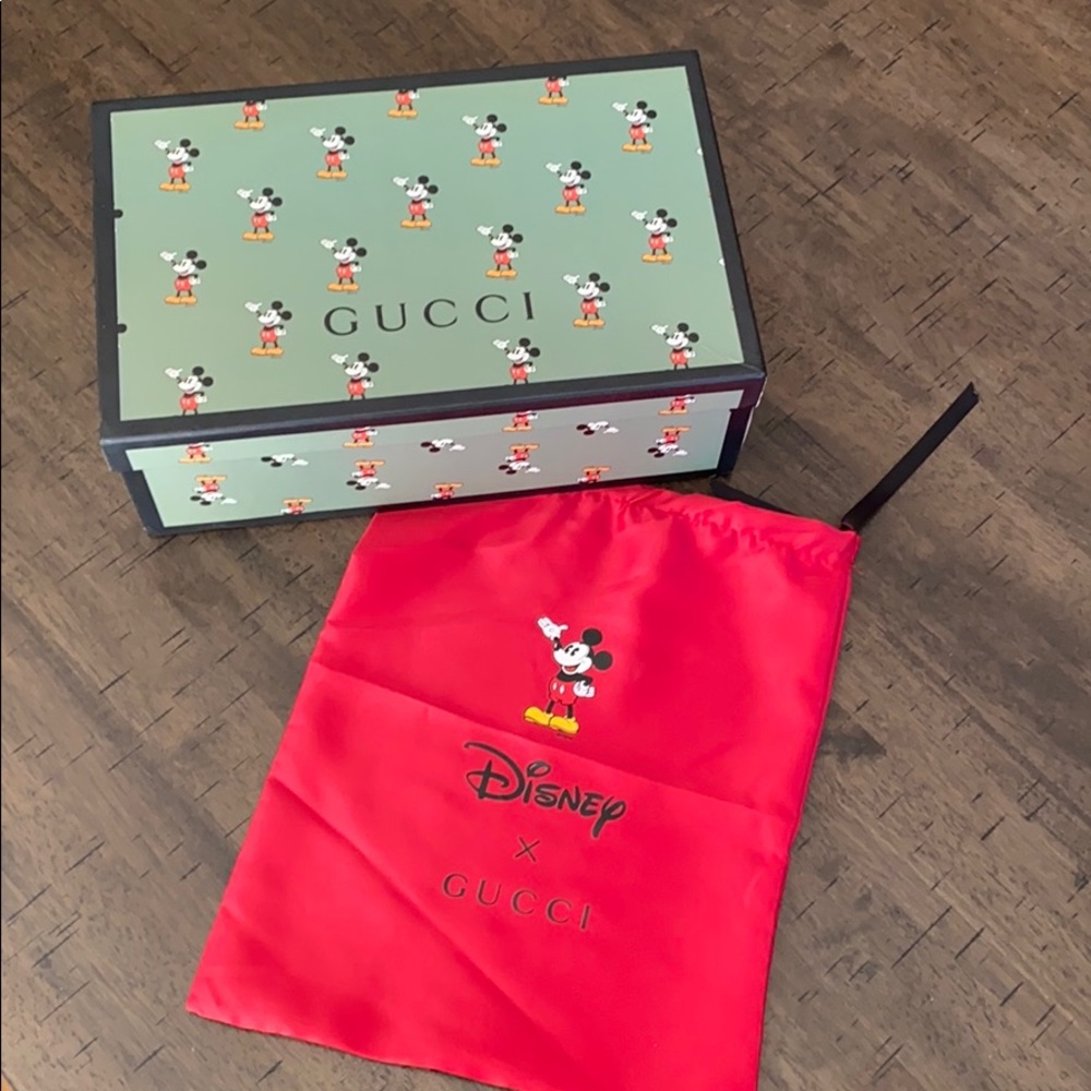 Mickey Mouse Gucci Dust Bag and Shoebox